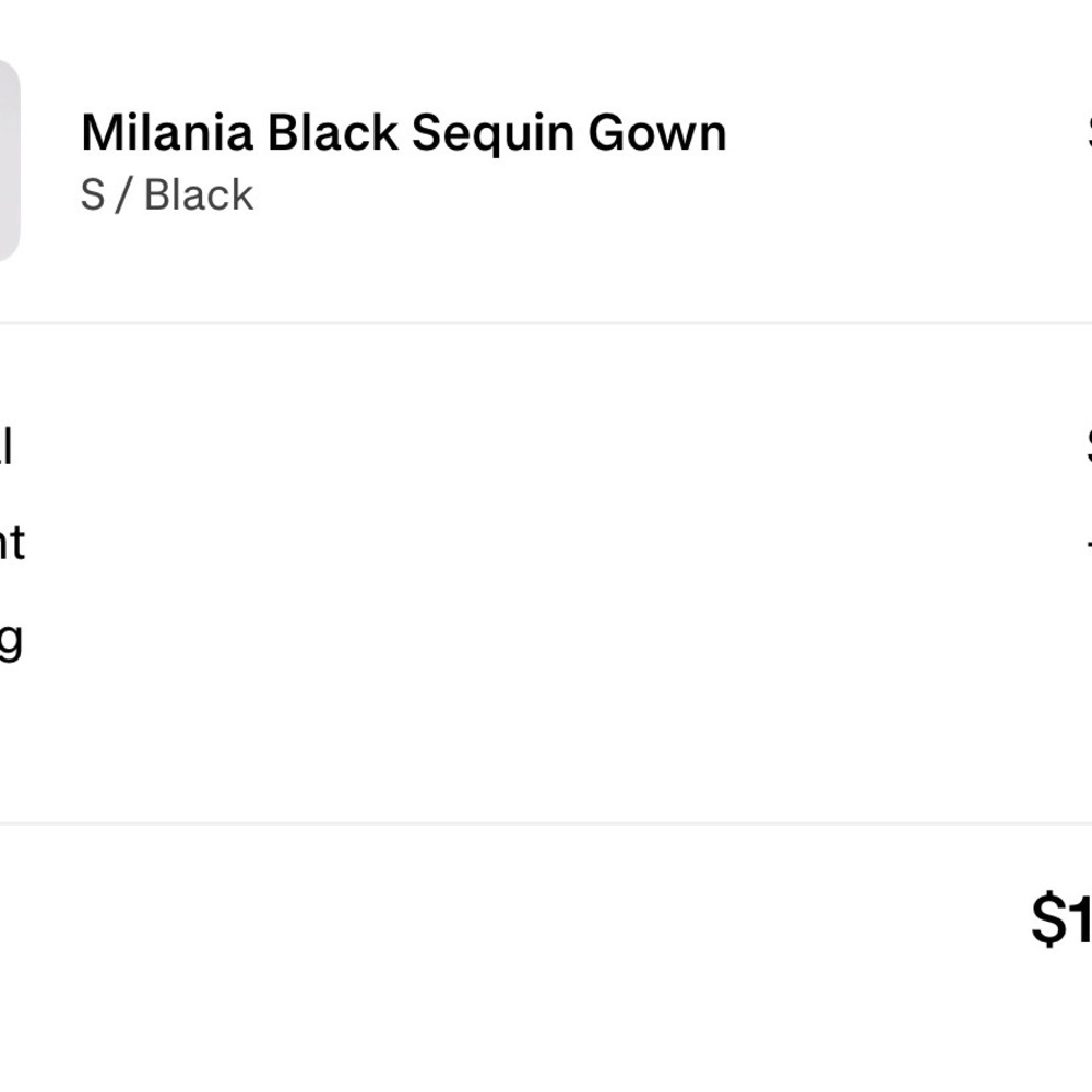 Milania Black Sequin Maxi Dress
